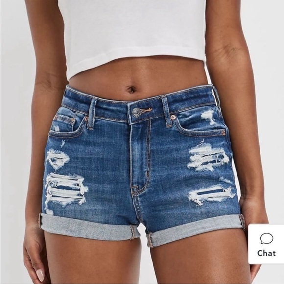 American Eagle Outfitters Blue Jean Shorts - Picture 2 of 8